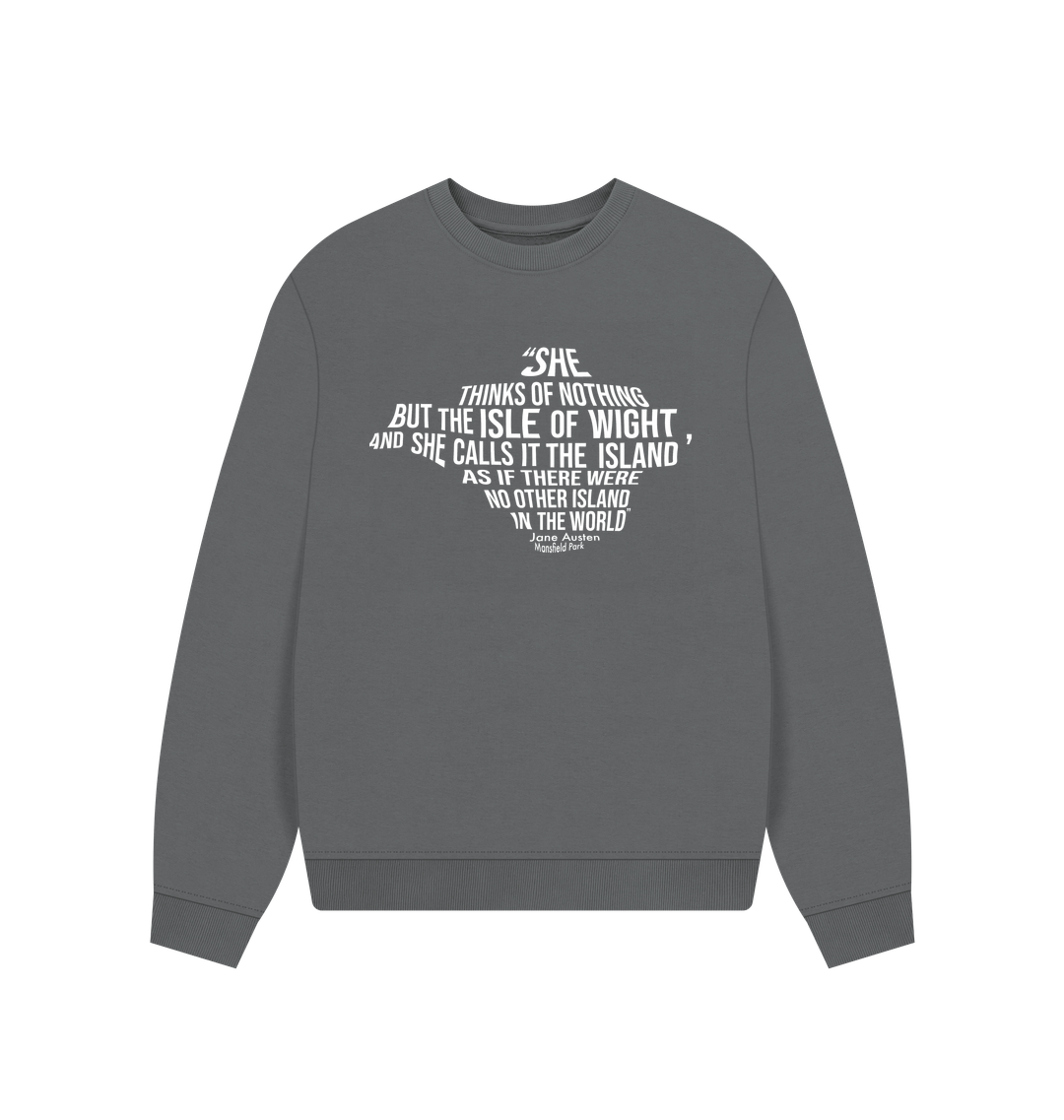 Slate Grey Printed Sweater