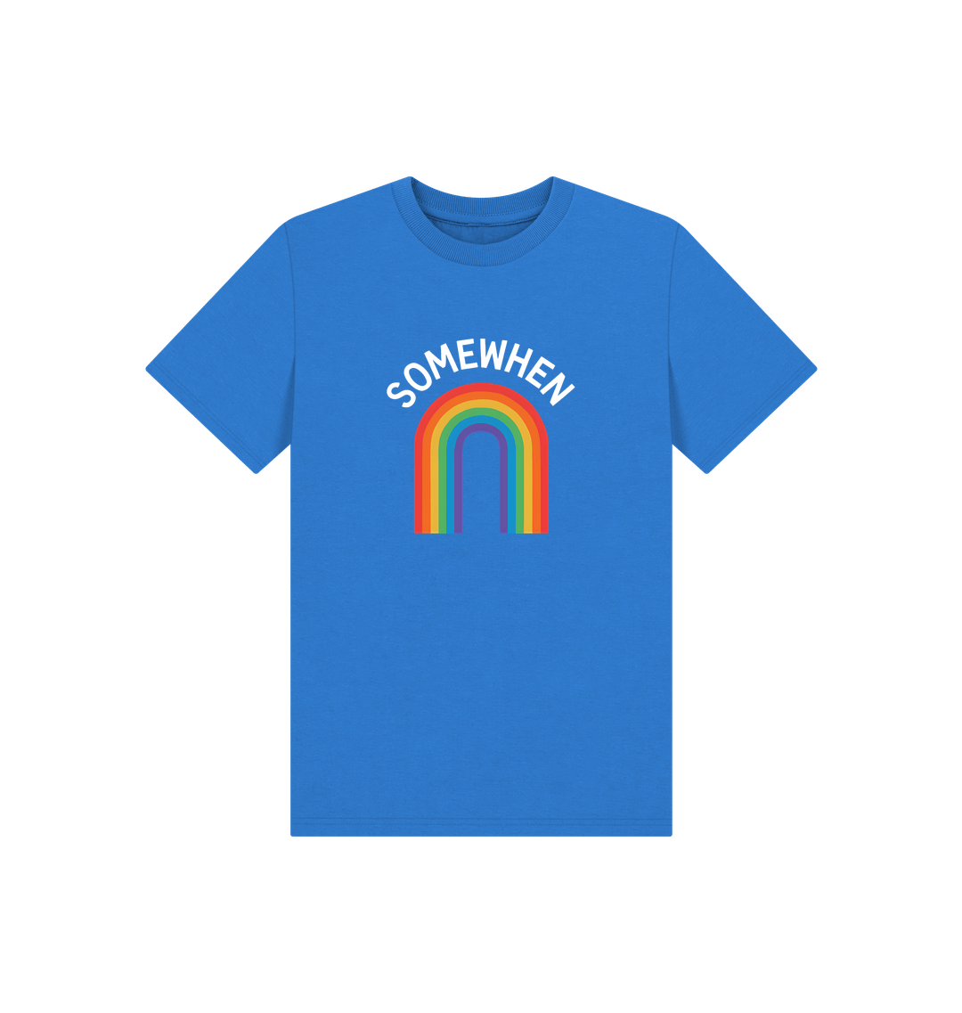 Bright Blue Printed Kids T-Shirt