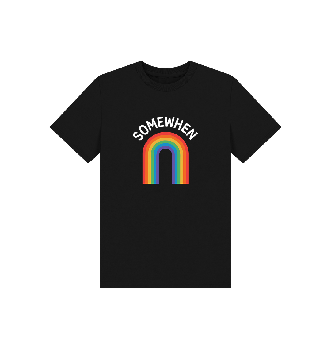 Black Printed Kids T-Shirt