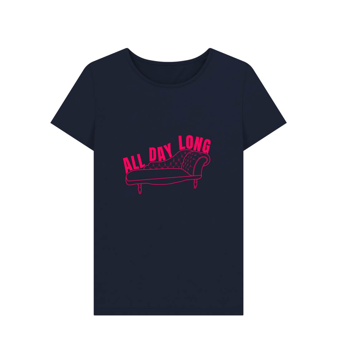 Navy Blue Printed T-shirt