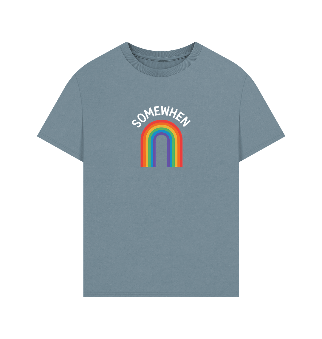 Stone Blue Printed T-shirt