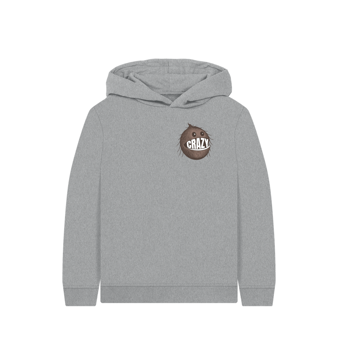 Athletic Grey Printed Kids Hoodie