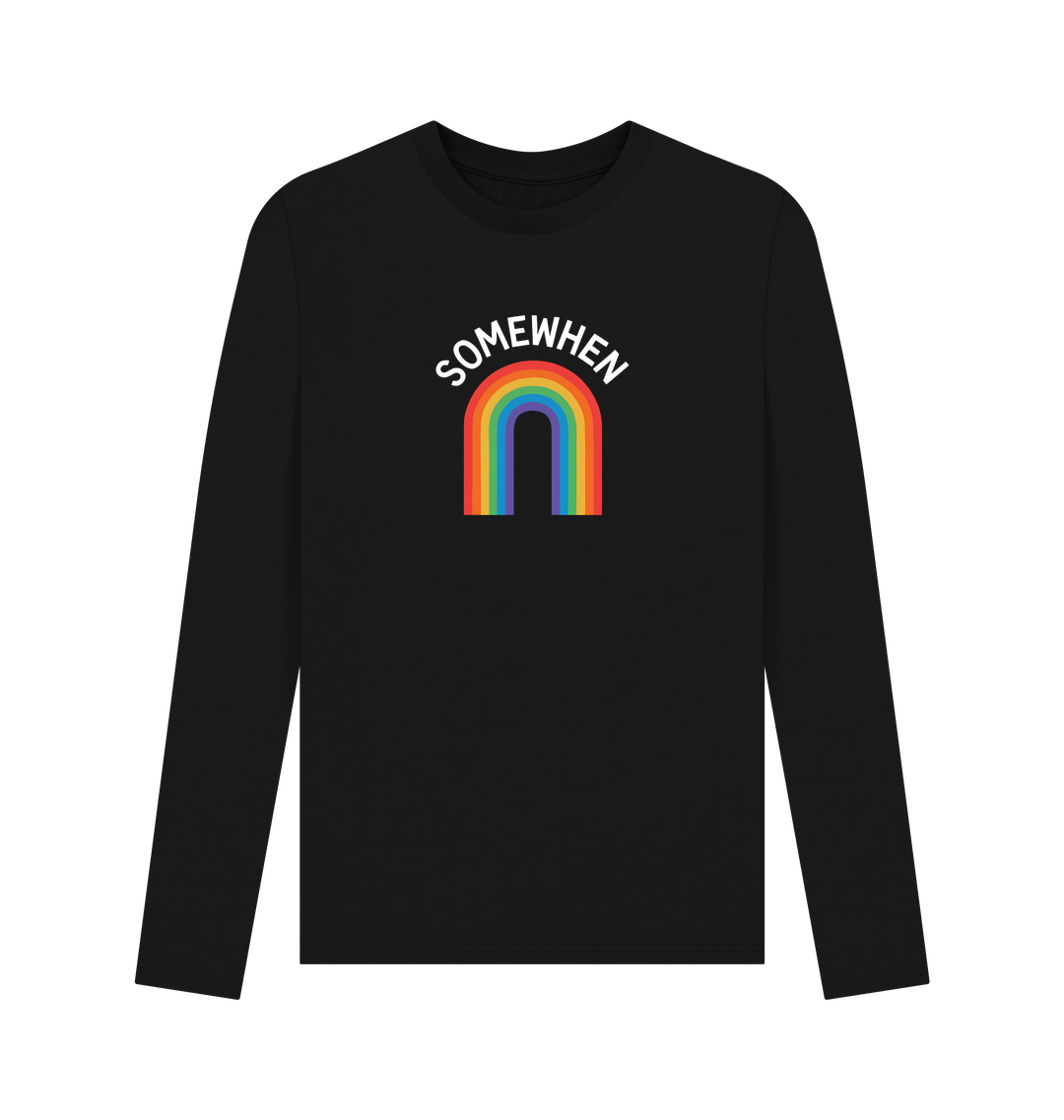Black Printed Long Sleeve T Shirt