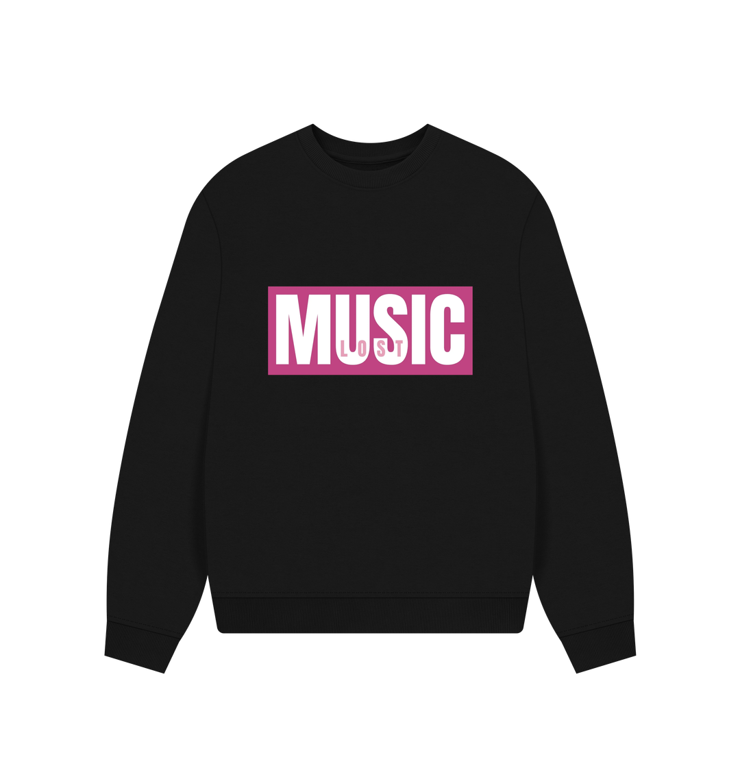 Black Printed Sweater