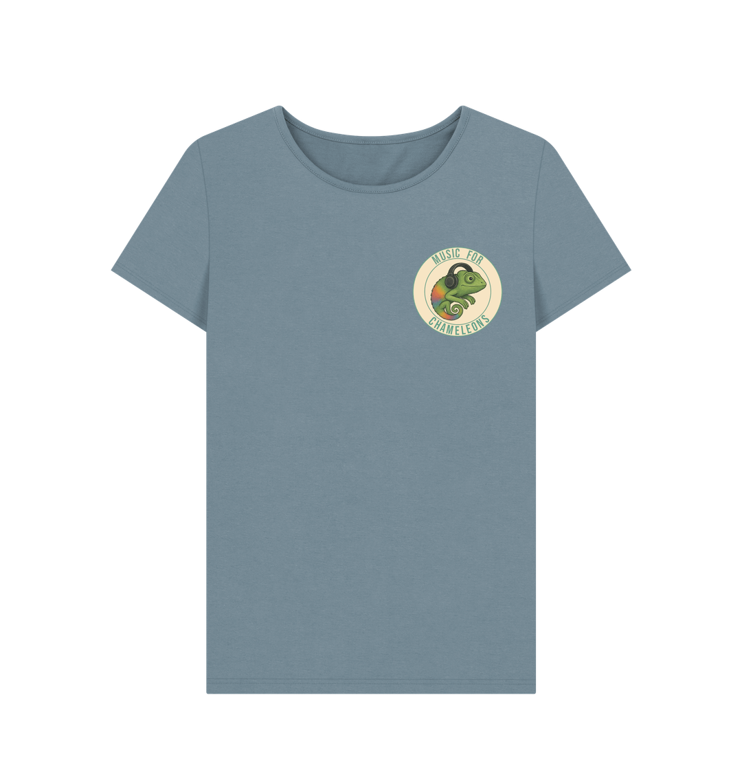 Stone Blue Printed T-shirt