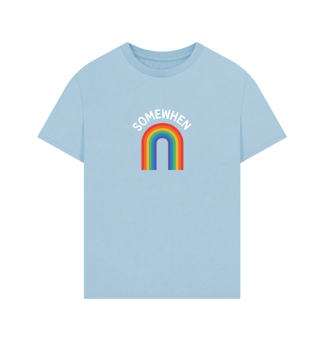 Milky Blue Printed T-shirt