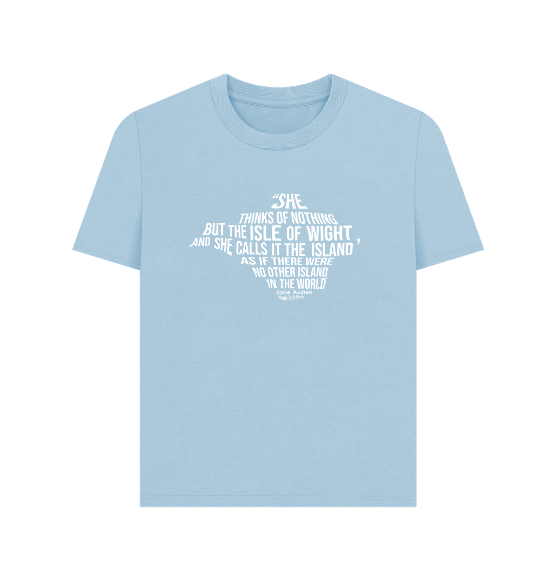 Milky Blue Printed T-shirt