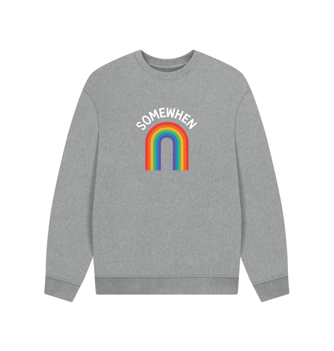Athletic Grey Printed Sweater