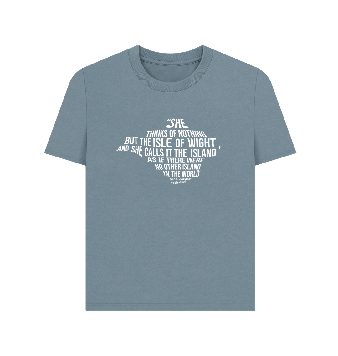 Stone Blue Printed T-shirt