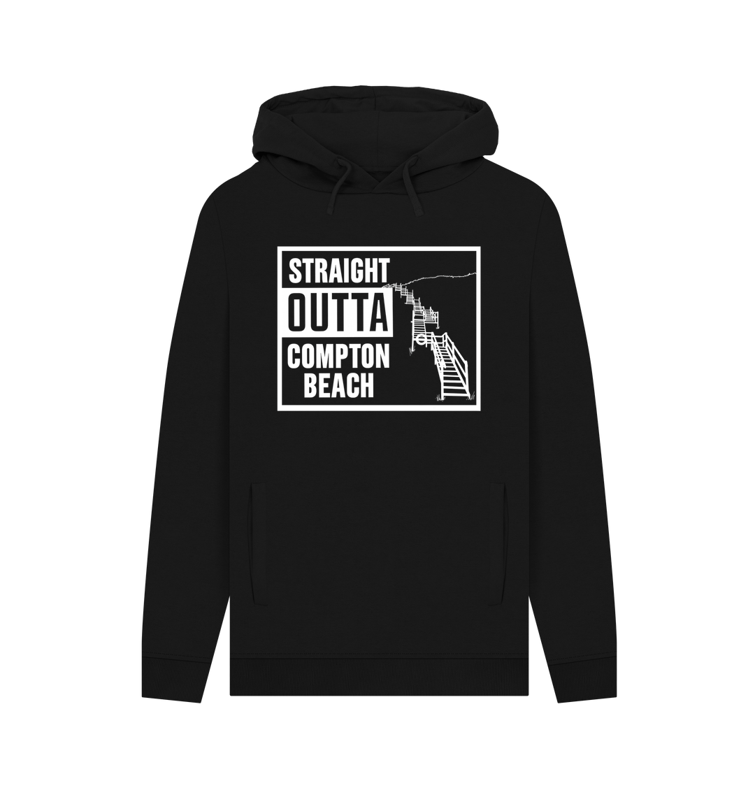 Black Printed Hoody