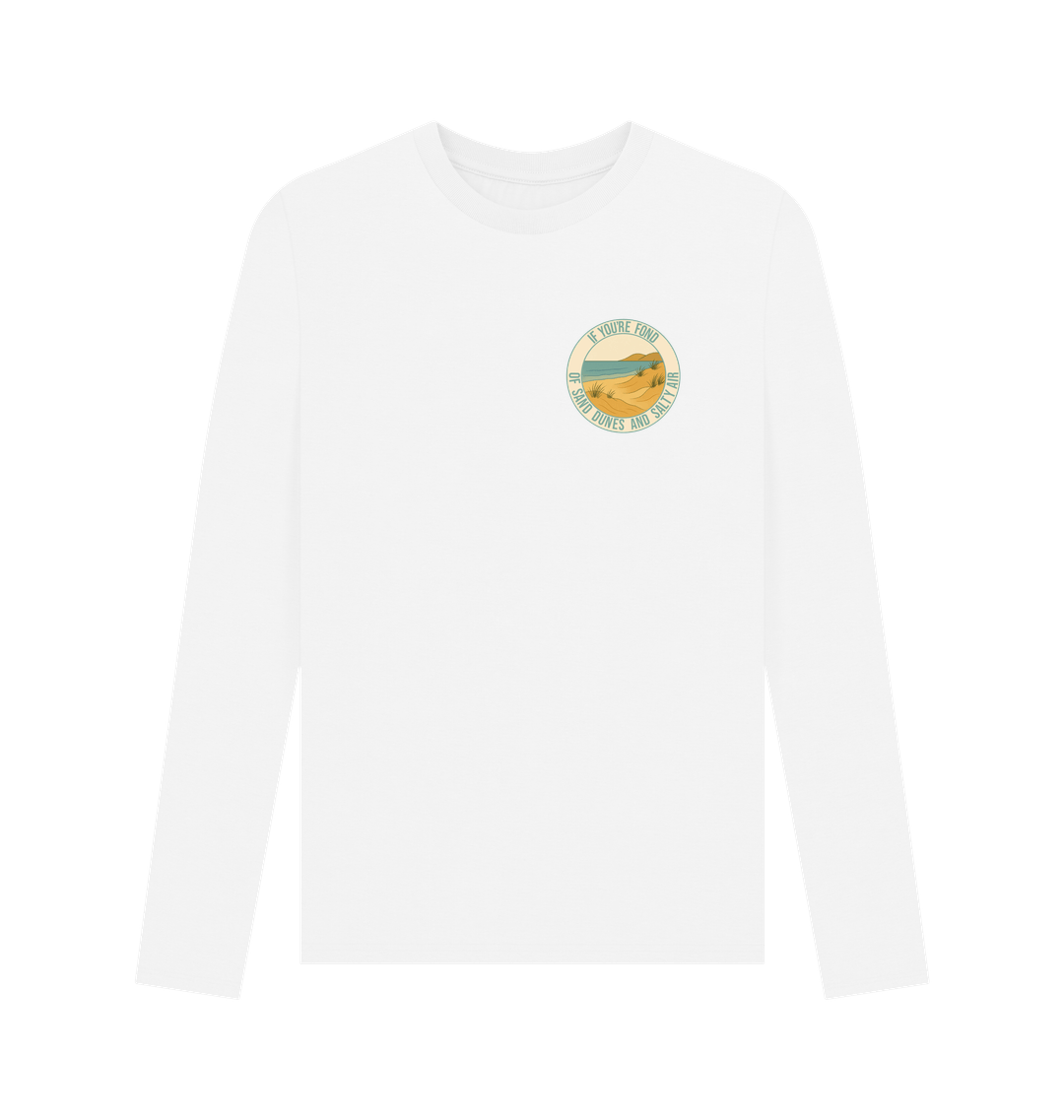 White Printed Long Sleeve T Shirt