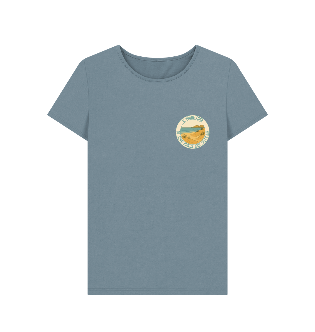 Stone Blue Printed T-shirt