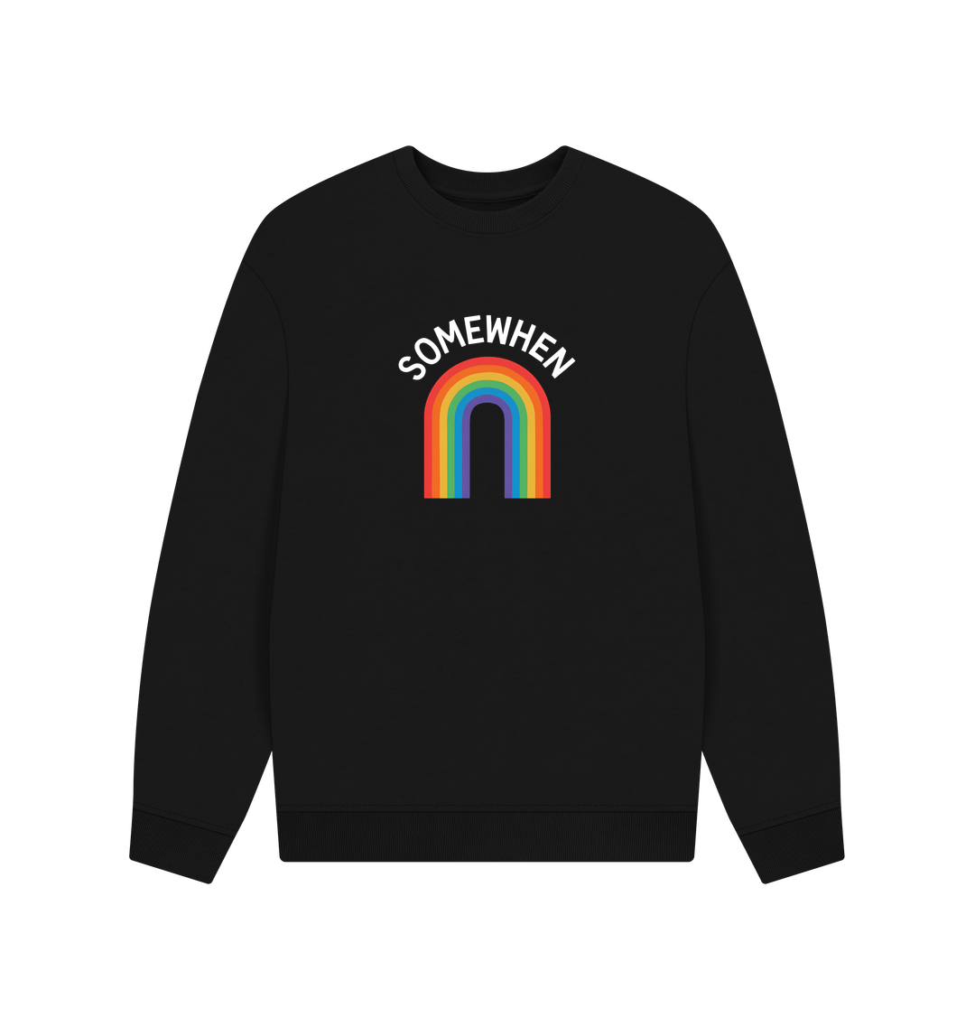 Black Printed Sweater