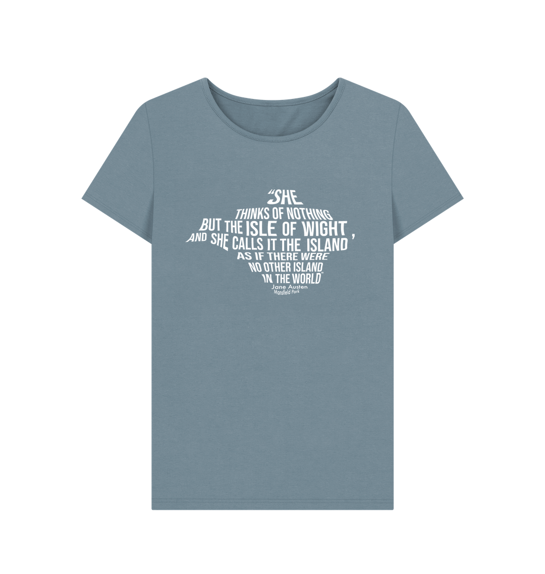 Stone Blue Printed T-shirt