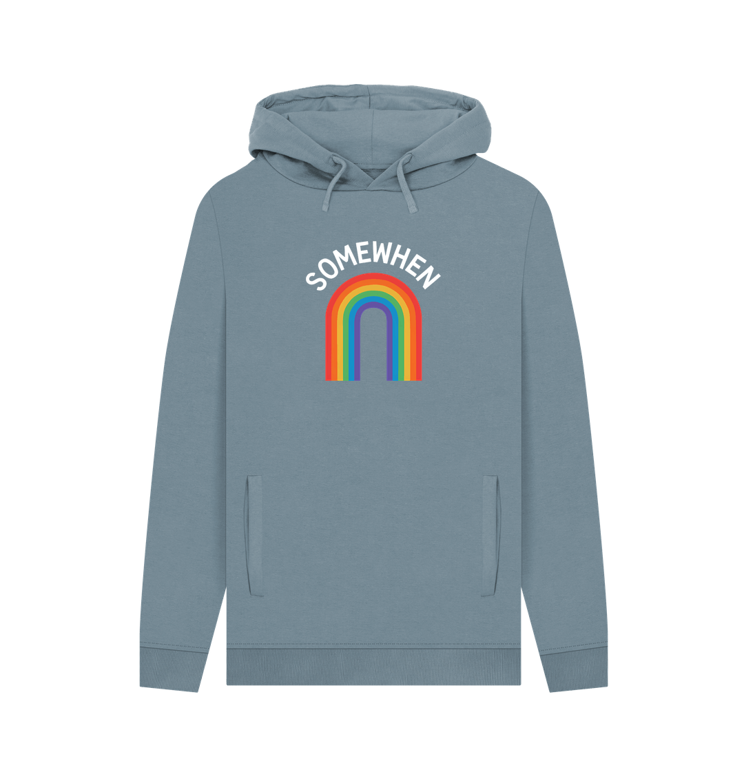 Stone Blue Printed Hoody