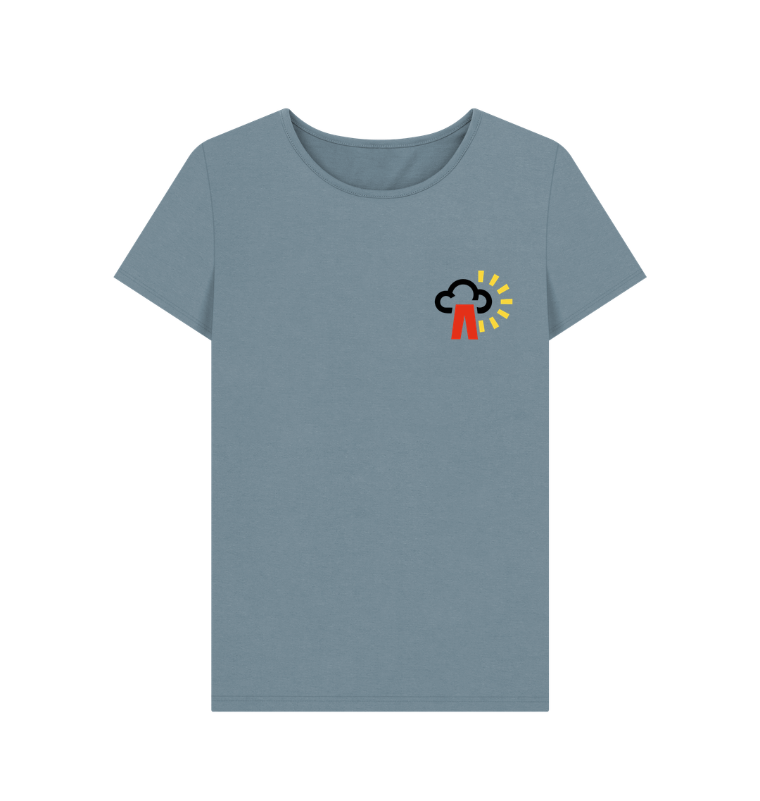 Stone Blue Printed T-shirt