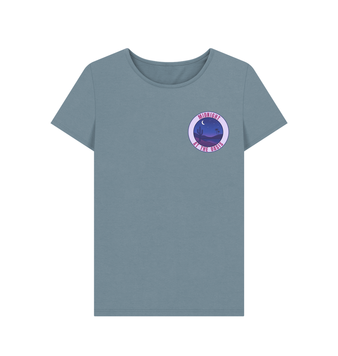 Stone Blue Printed T-shirt