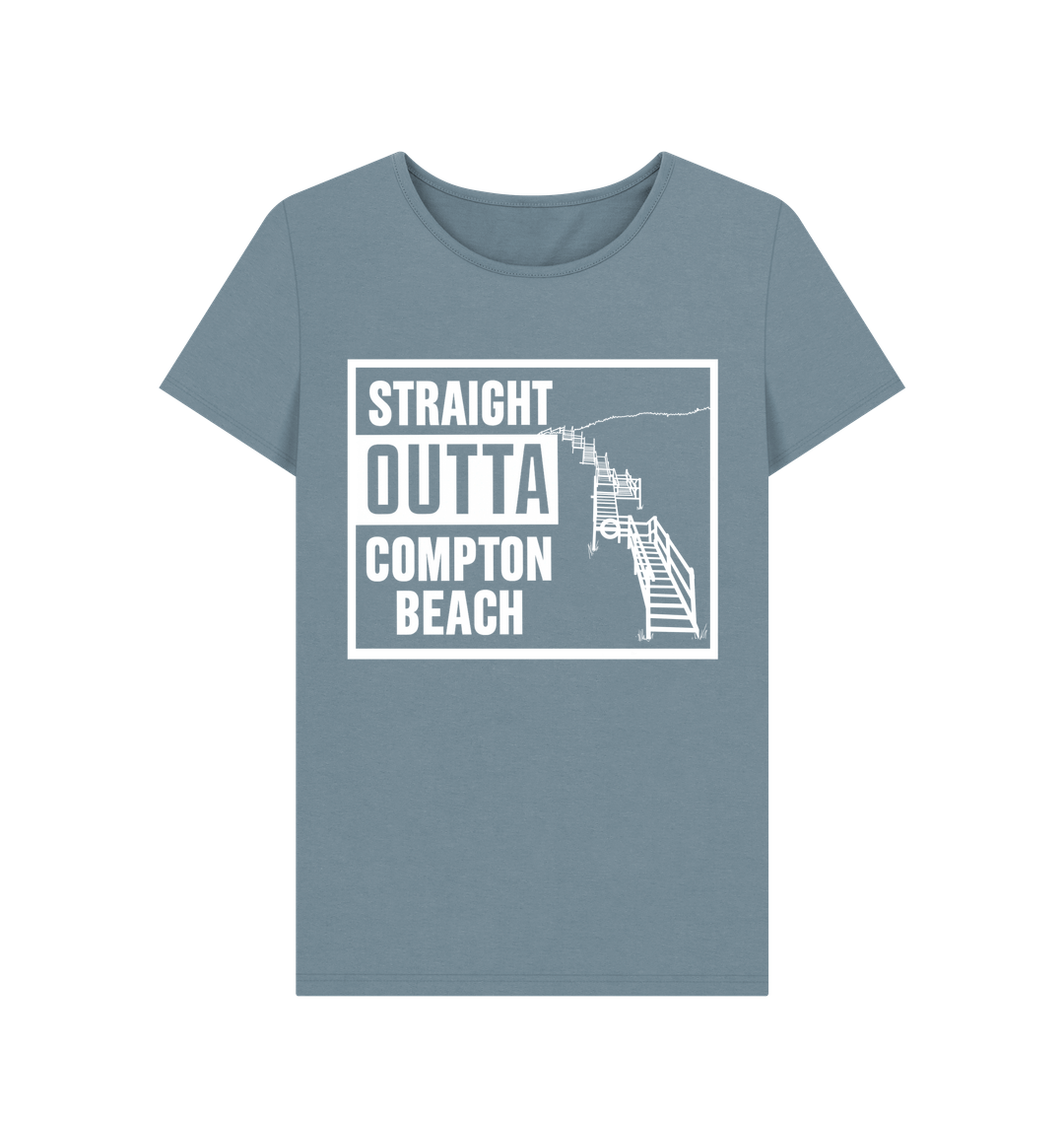 Stone Blue Printed T-shirt