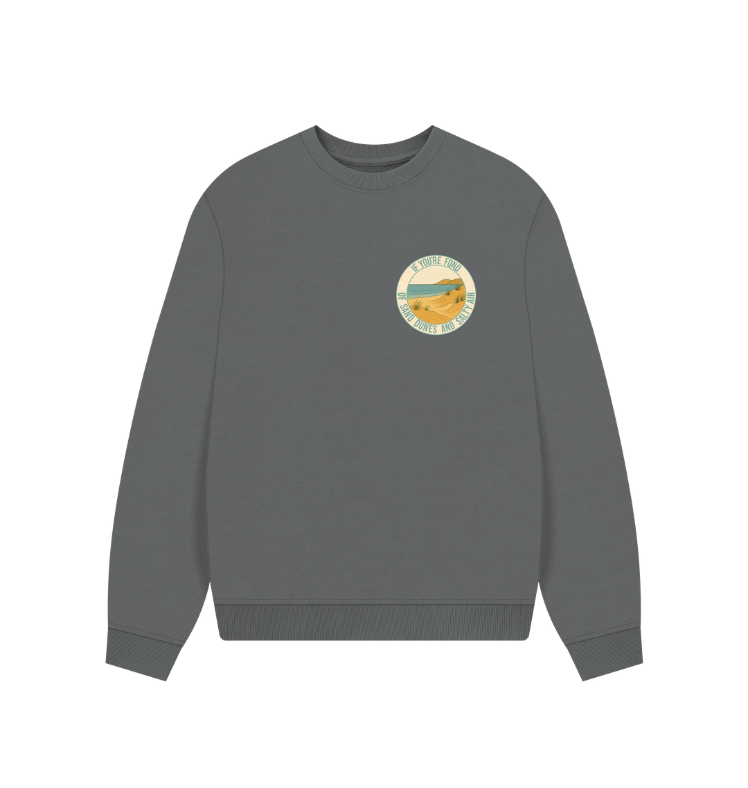 Slate Grey Printed Sweater