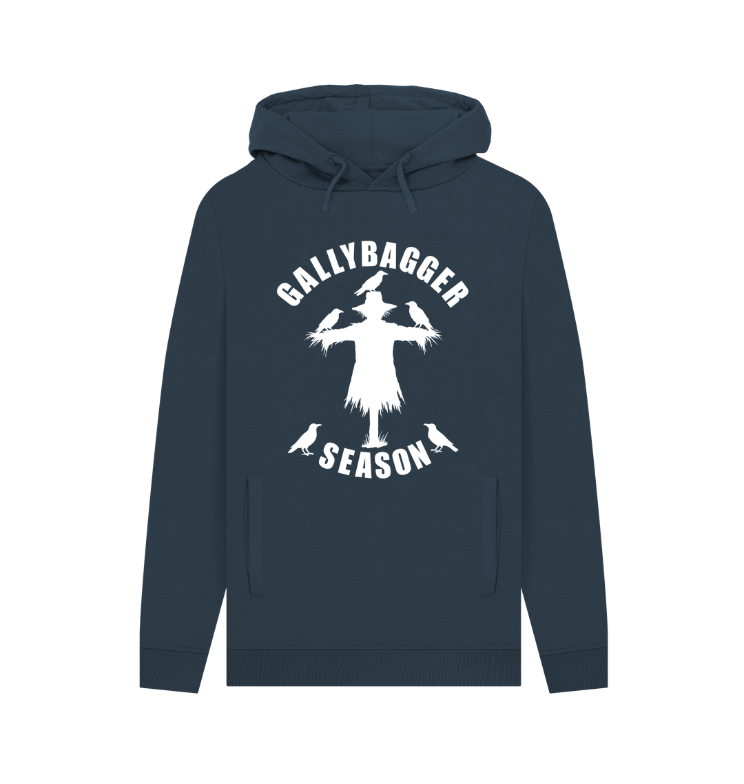 Navy Printed Hoody Front