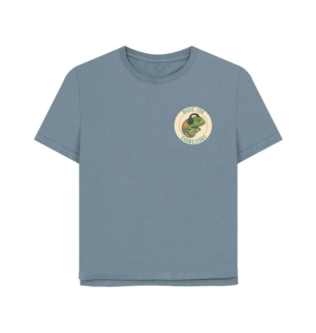 Stone Blue Printed T-shirt