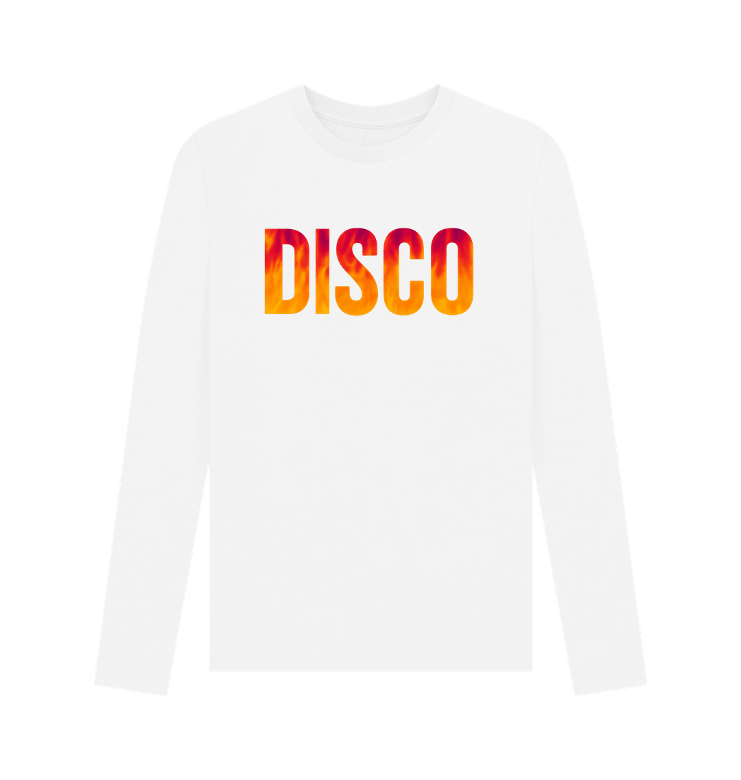 White Printed Long Sleeve T Shirt