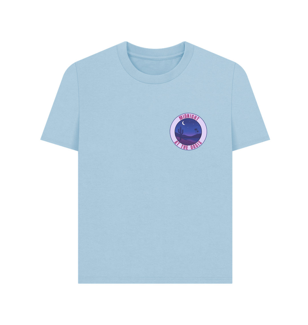 Milky Blue Printed T-shirt