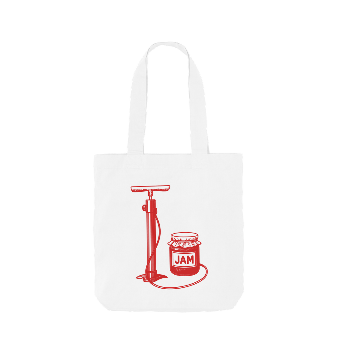 White Printed Bag