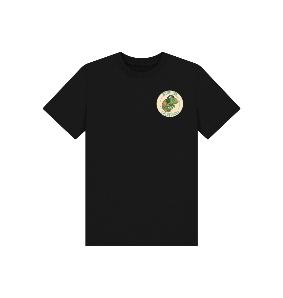 Black Printed Kids T-Shirt