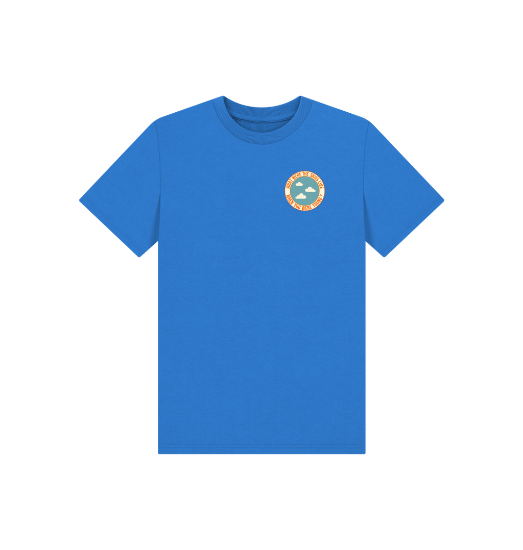 Bright Blue Printed Kids T-Shirt