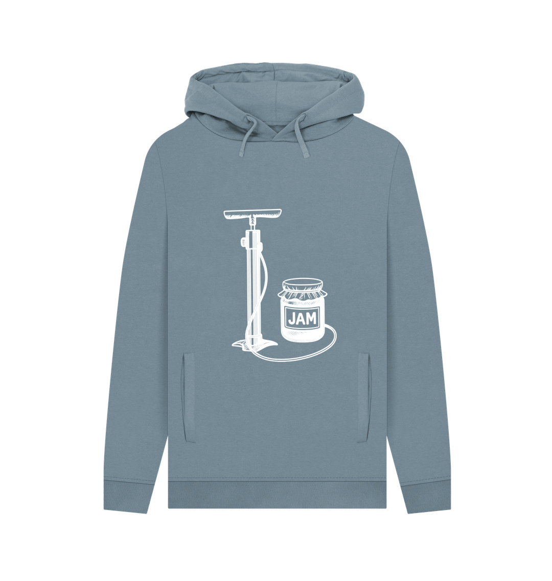 Stone Blue Printed Hoody