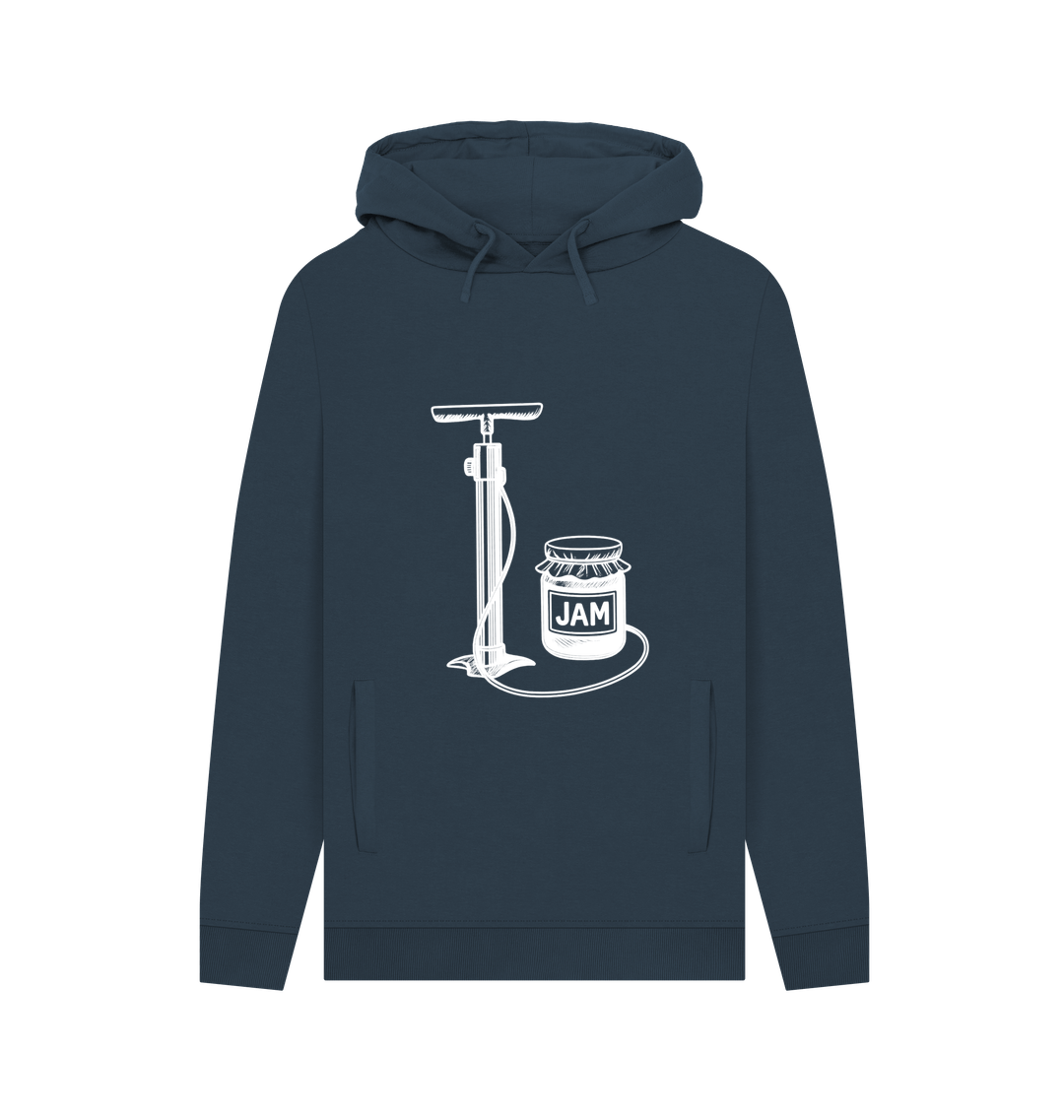 Navy Printed Hoody