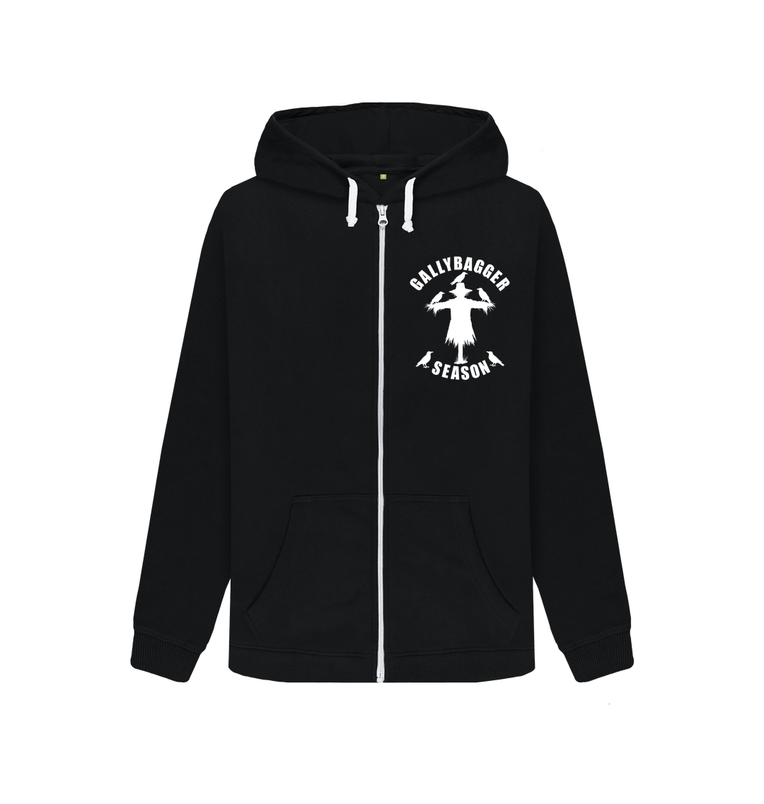Black Zip hoody Front