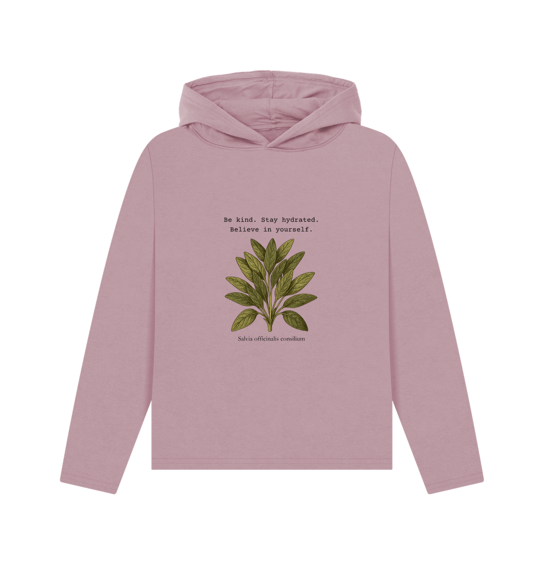 Mauve Printed Hoody