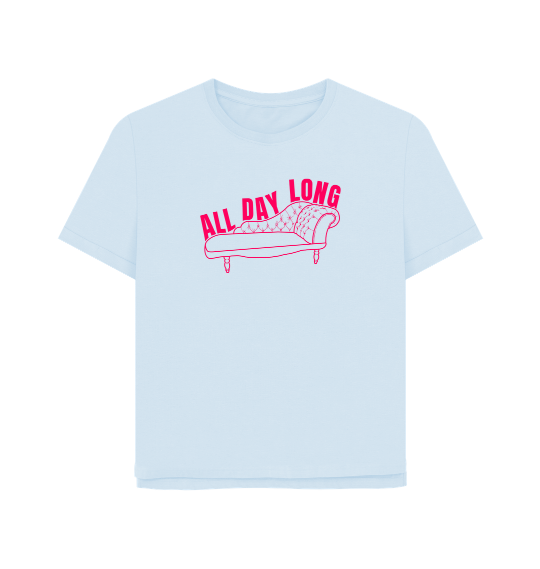 Sky Blue Printed T-shirt