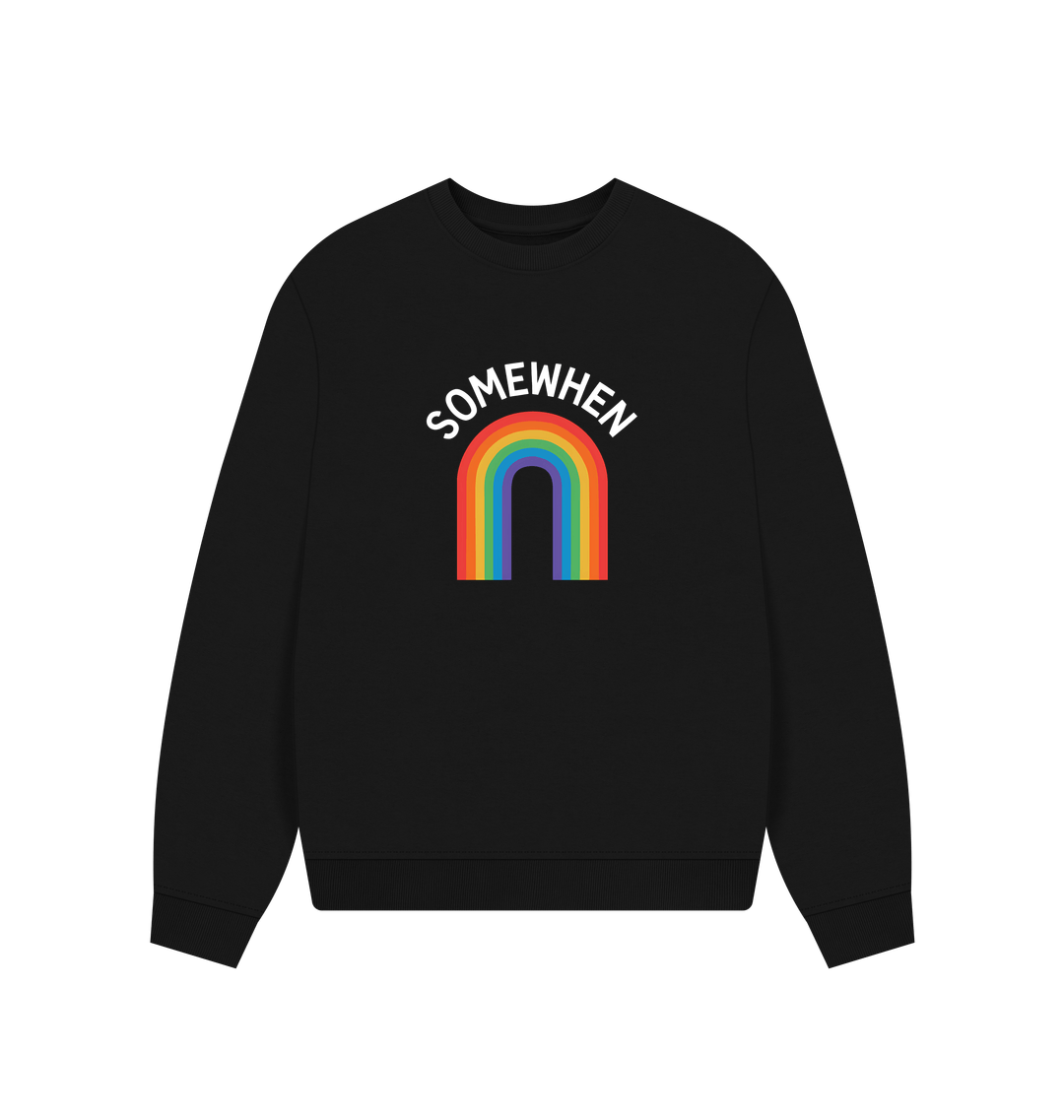 Black Printed Sweater