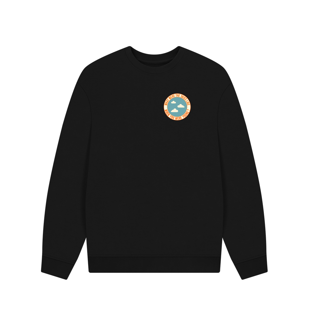 Black Printed Sweater