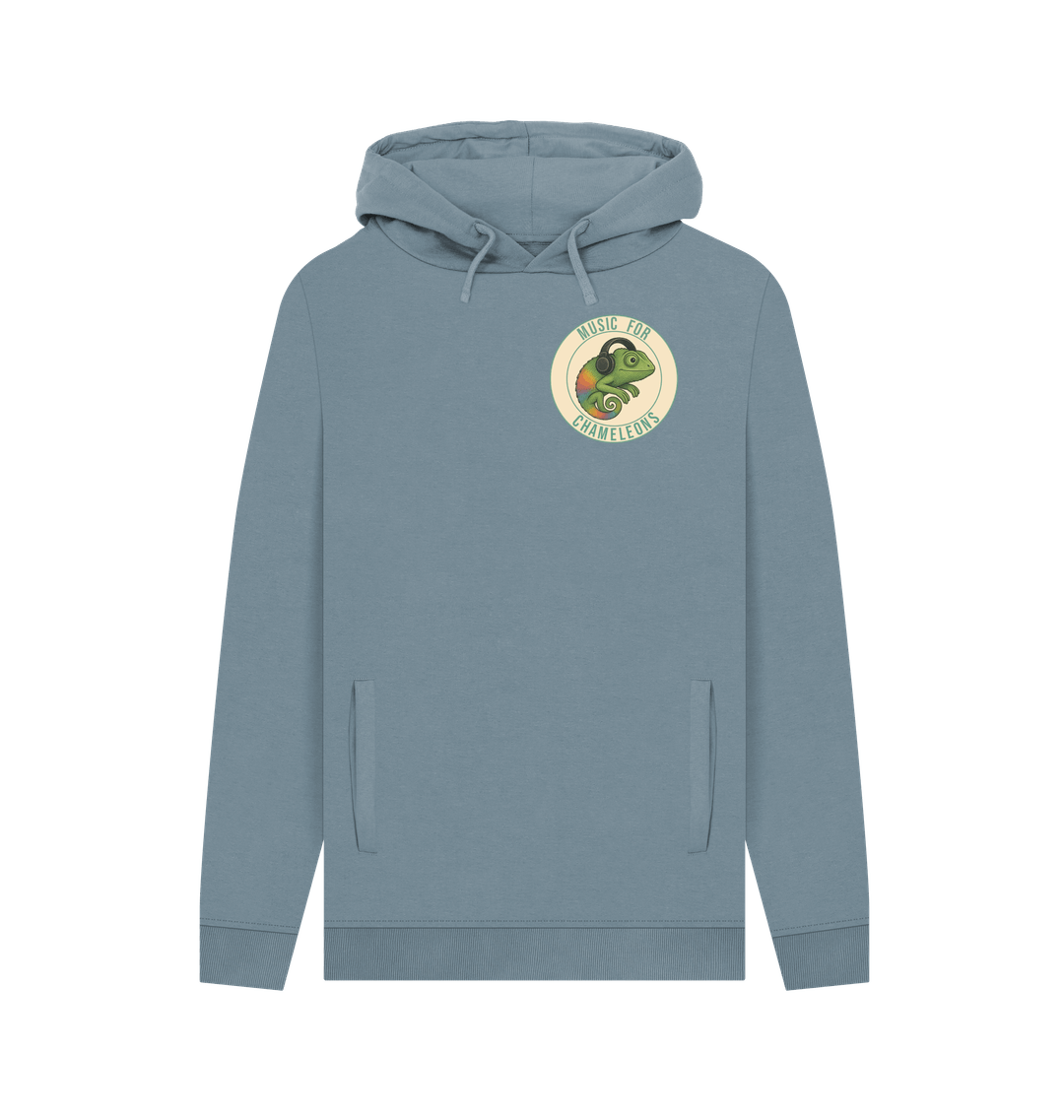 Stone Blue Printed Hoody