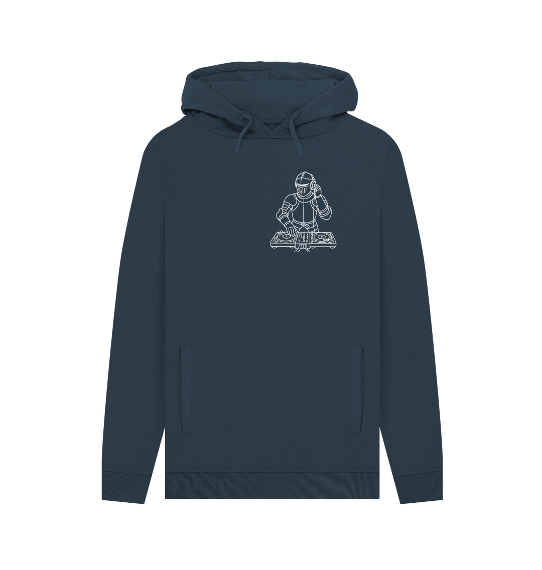 Navy Printed Hoody