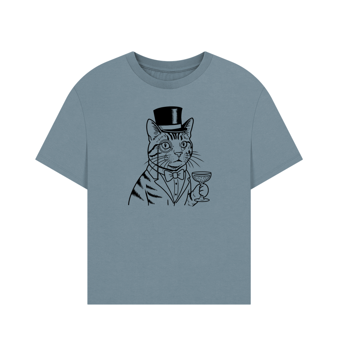 Stone Blue Printed T-shirt