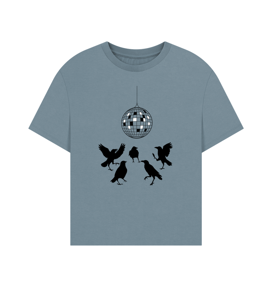 Stone Blue Printed T-shirt
