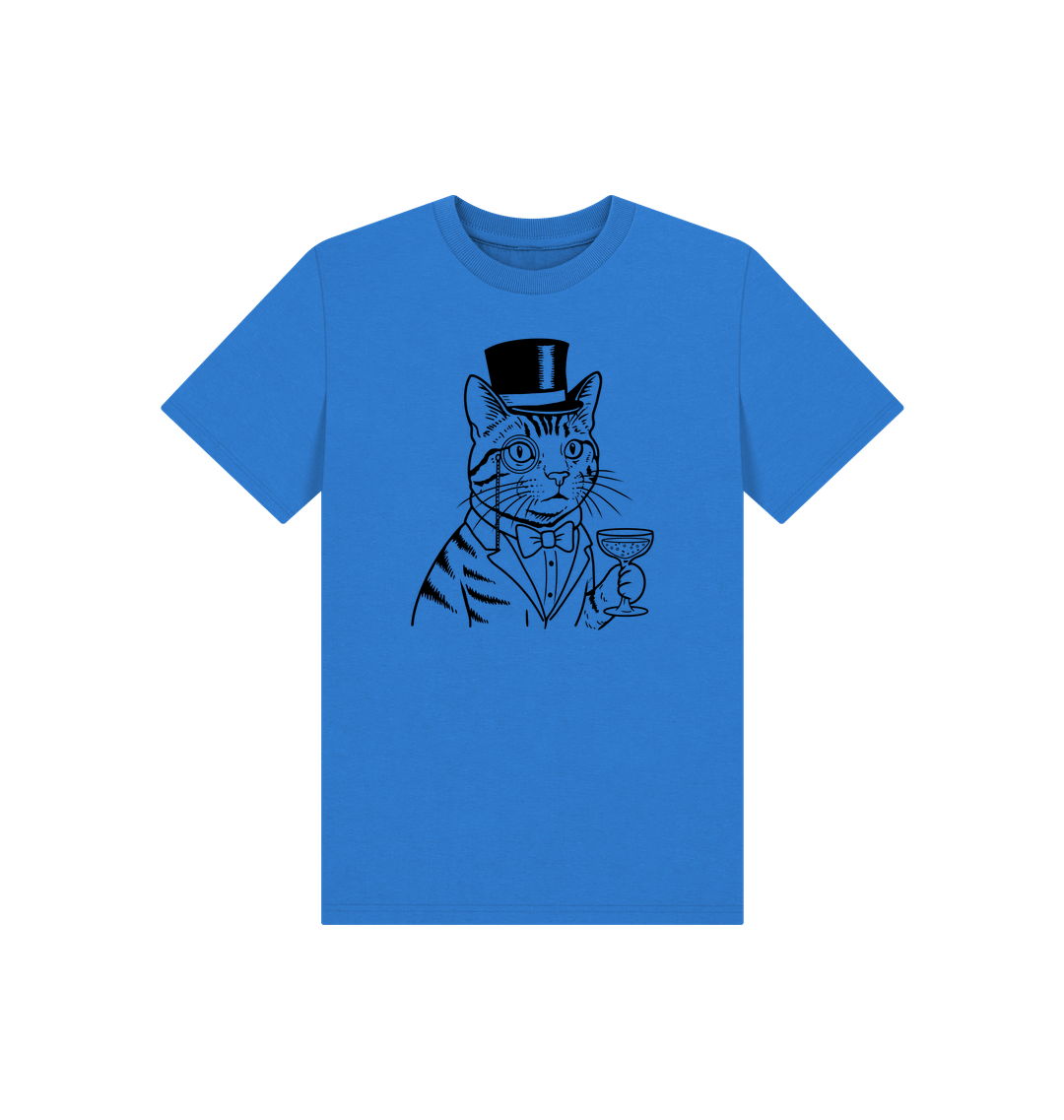 Bright Blue Printed Kids T-Shirt