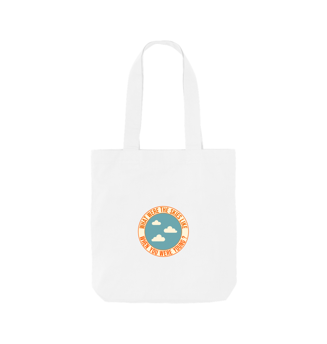 White Printed Bag