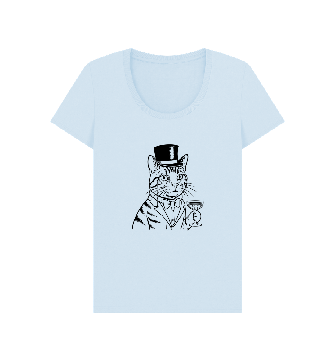 Sky Blue Printed T-shirt