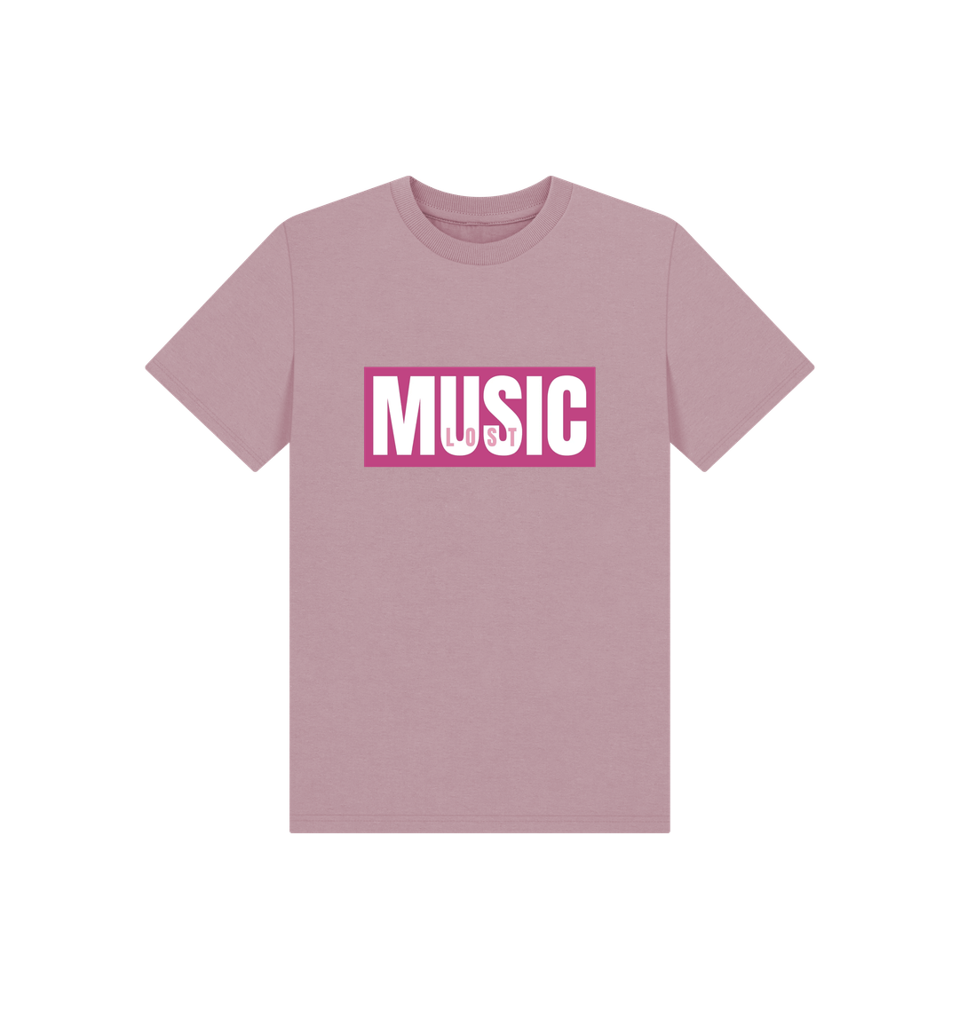 Mauve Printed Kids T-Shirt