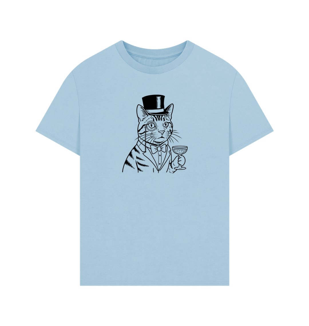 Milky Blue Printed T-shirt