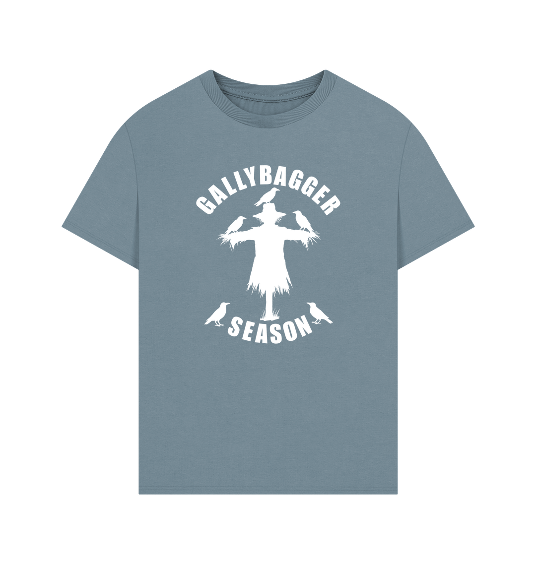 Stone Blue Printed T-shirt Front