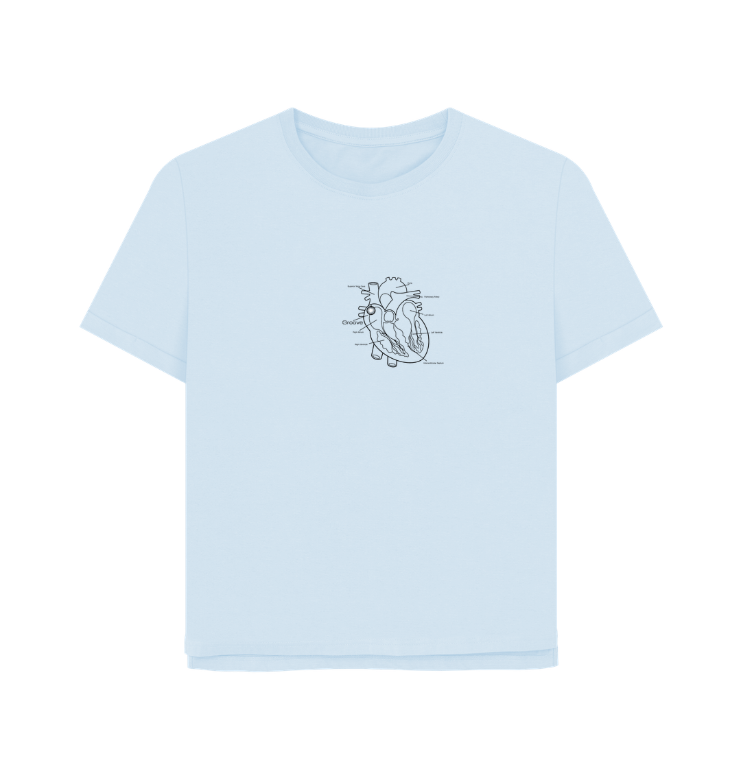 Sky Blue Printed T-shirt