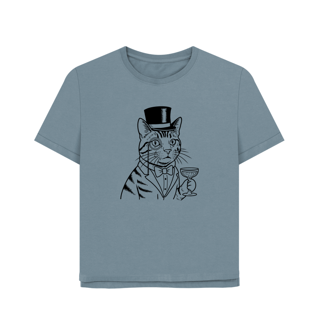 Stone Blue Printed T-shirt
