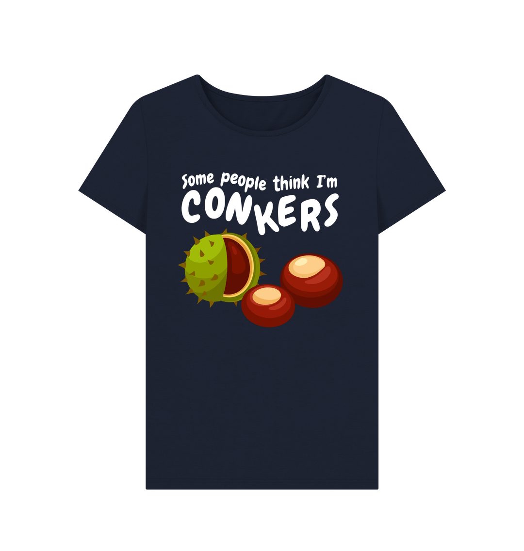 Navy Blue Printed T-shirt Front